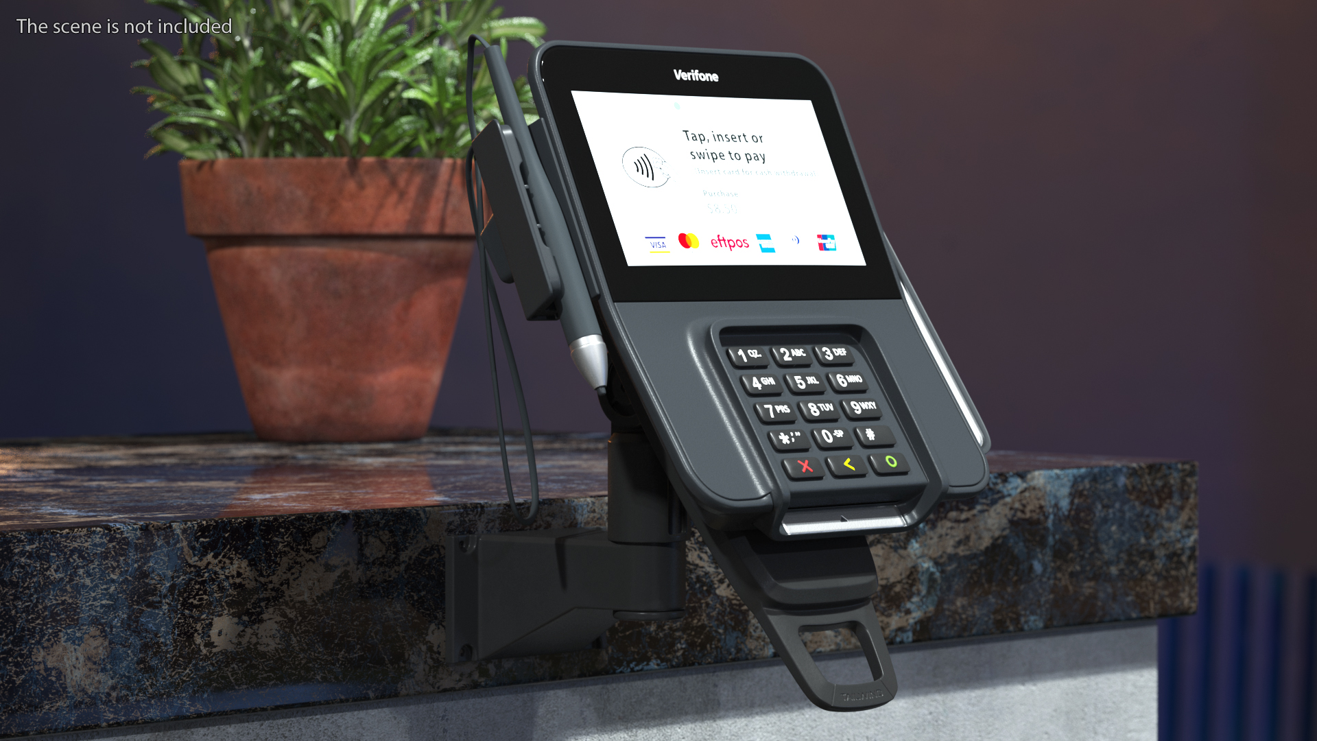 Verifone M400 Card Terminal Carrying Wall Bracket 3D model