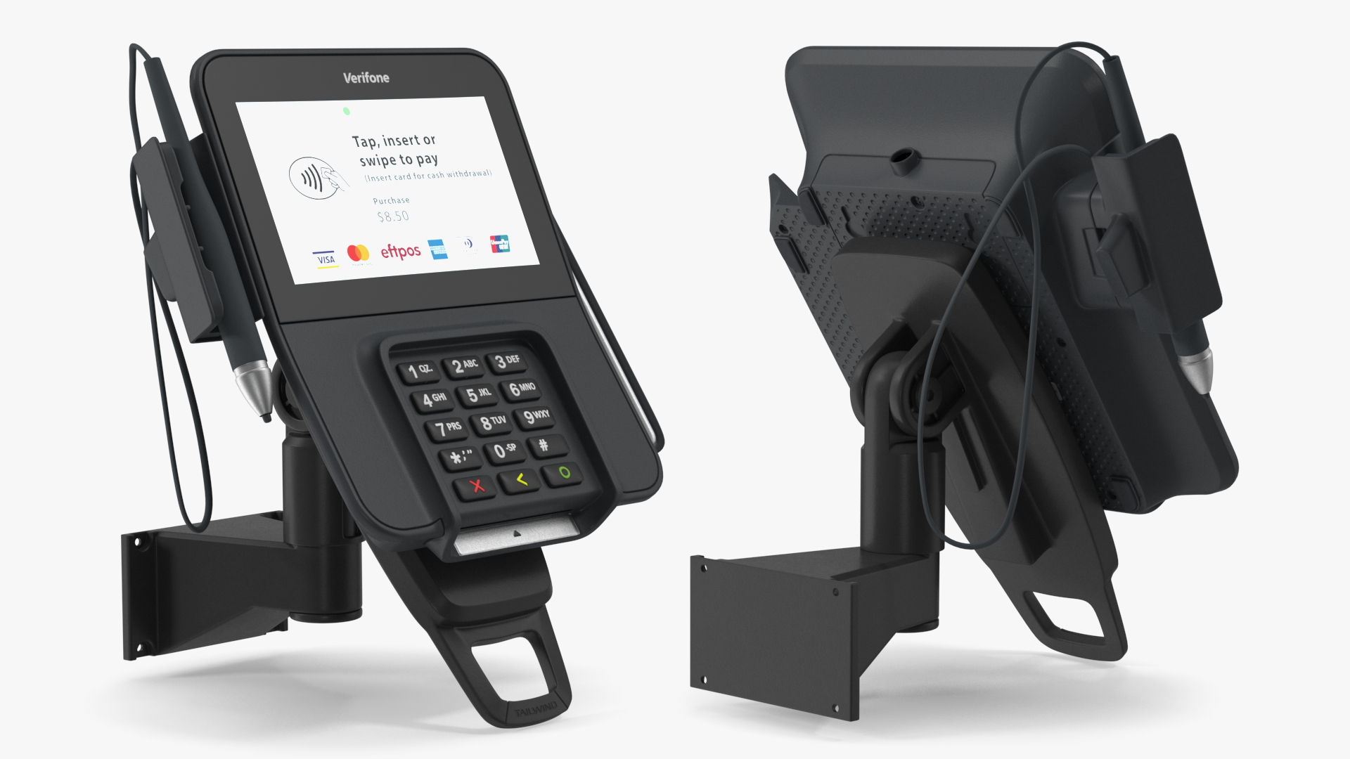 Verifone M400 Card Terminal Carrying Wall Bracket 3D model