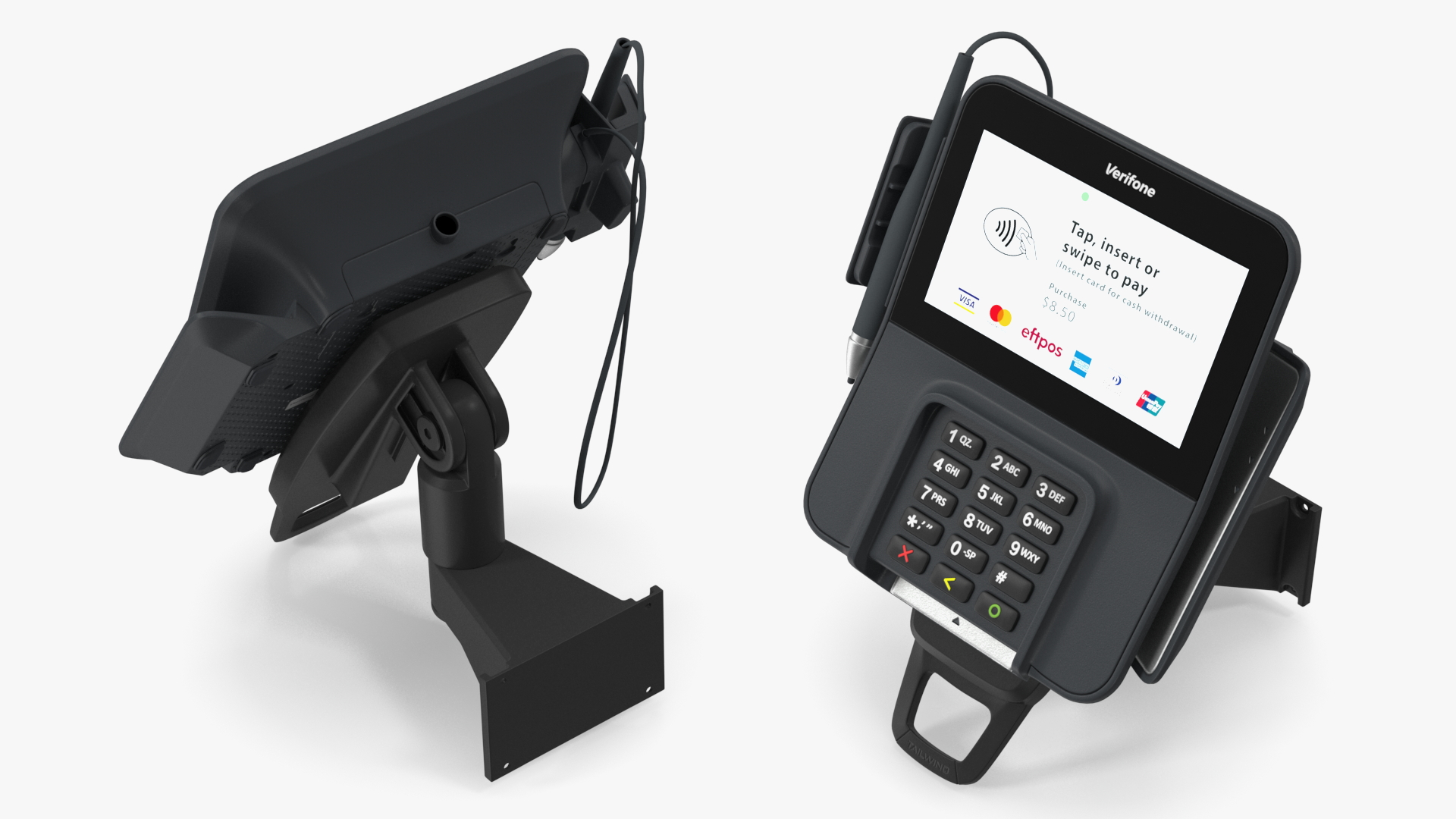 Verifone M400 Card Terminal Carrying Wall Bracket 3D model