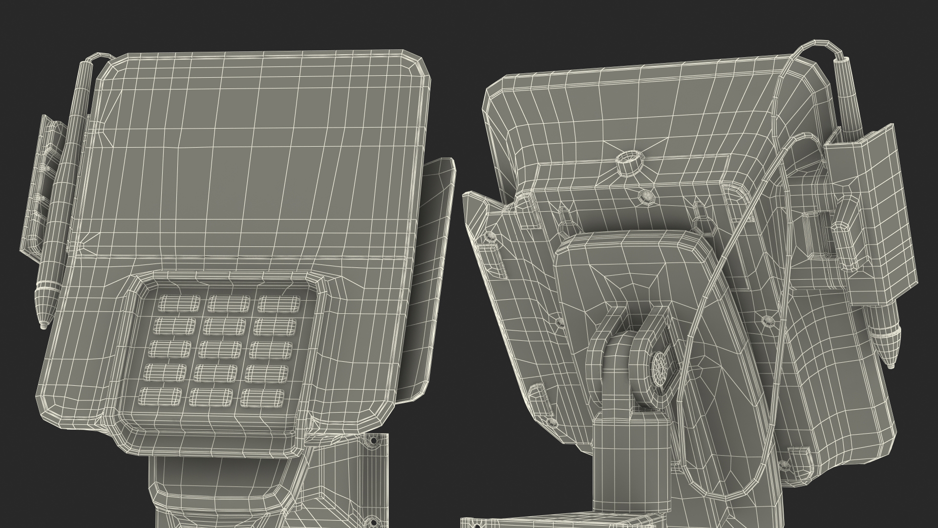 Verifone M400 Card Terminal Carrying Wall Bracket 3D model