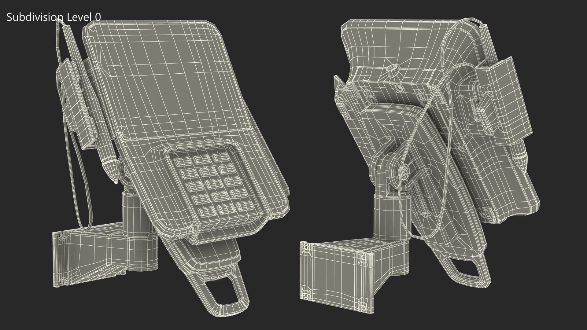 Verifone M400 Card Terminal Carrying Wall Bracket 3D model