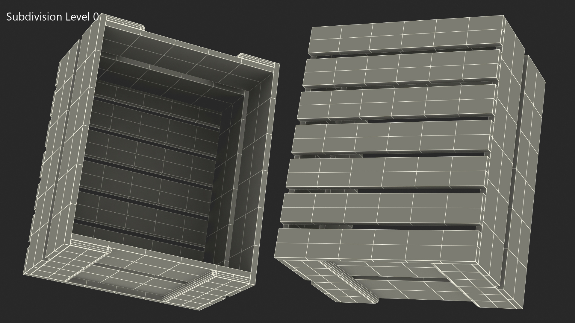 3D White Packaging Large High of Boards