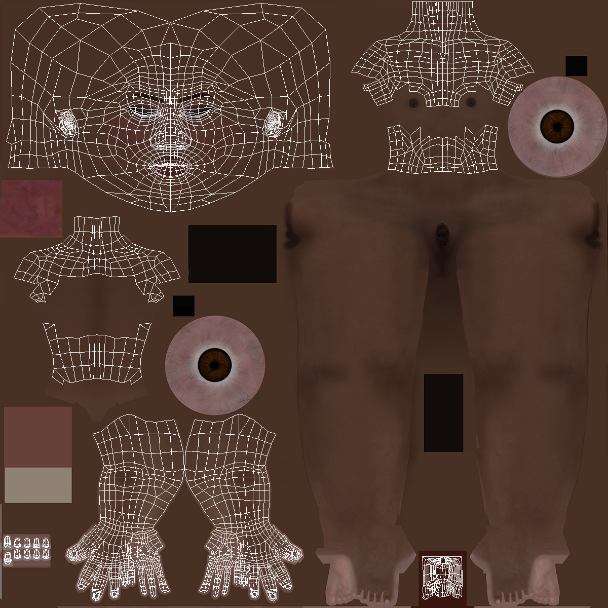 Dark Skin Fitness Woman Standing Pose 3D