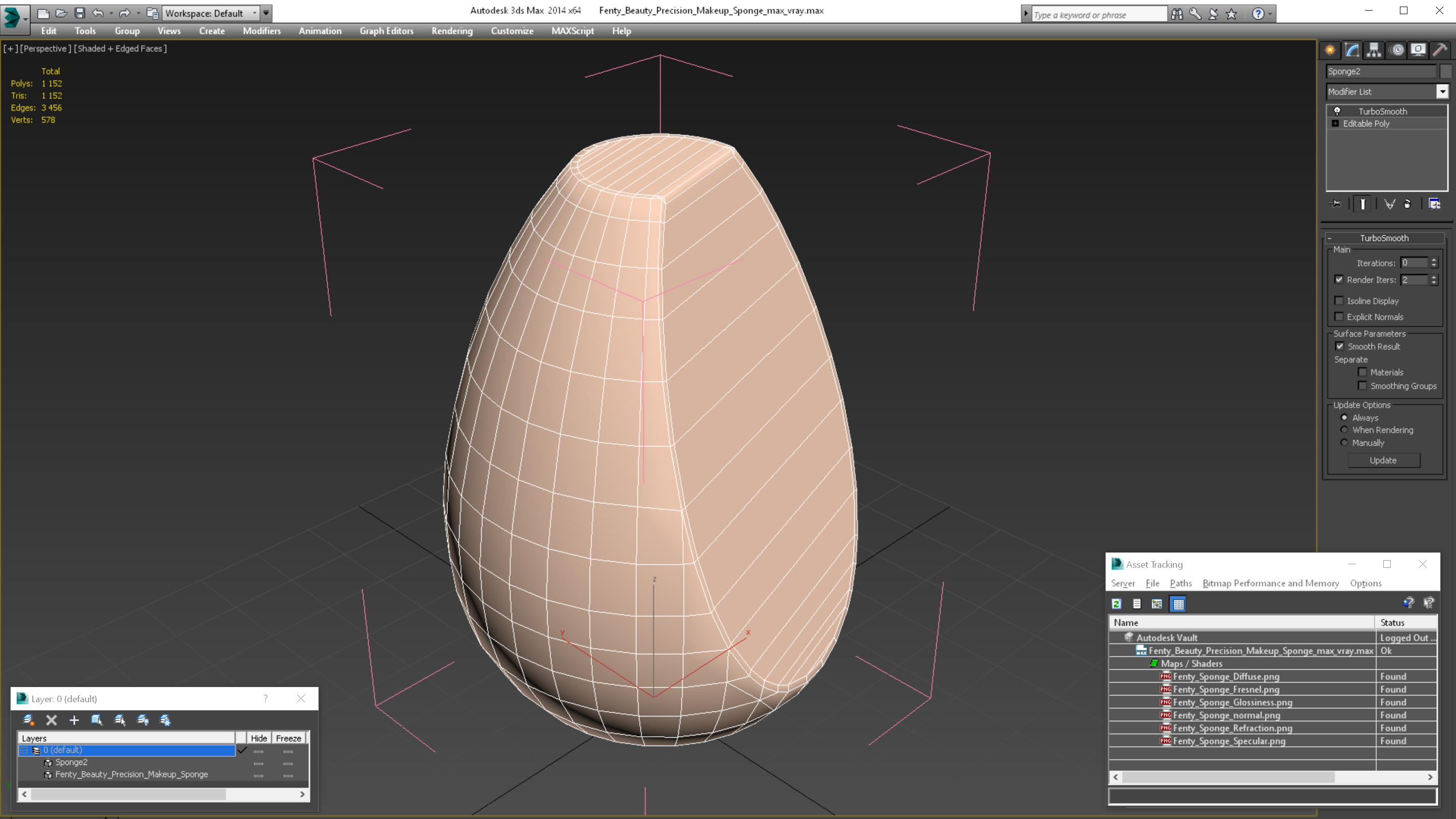 3D Fenty Beauty Precision Makeup Sponge