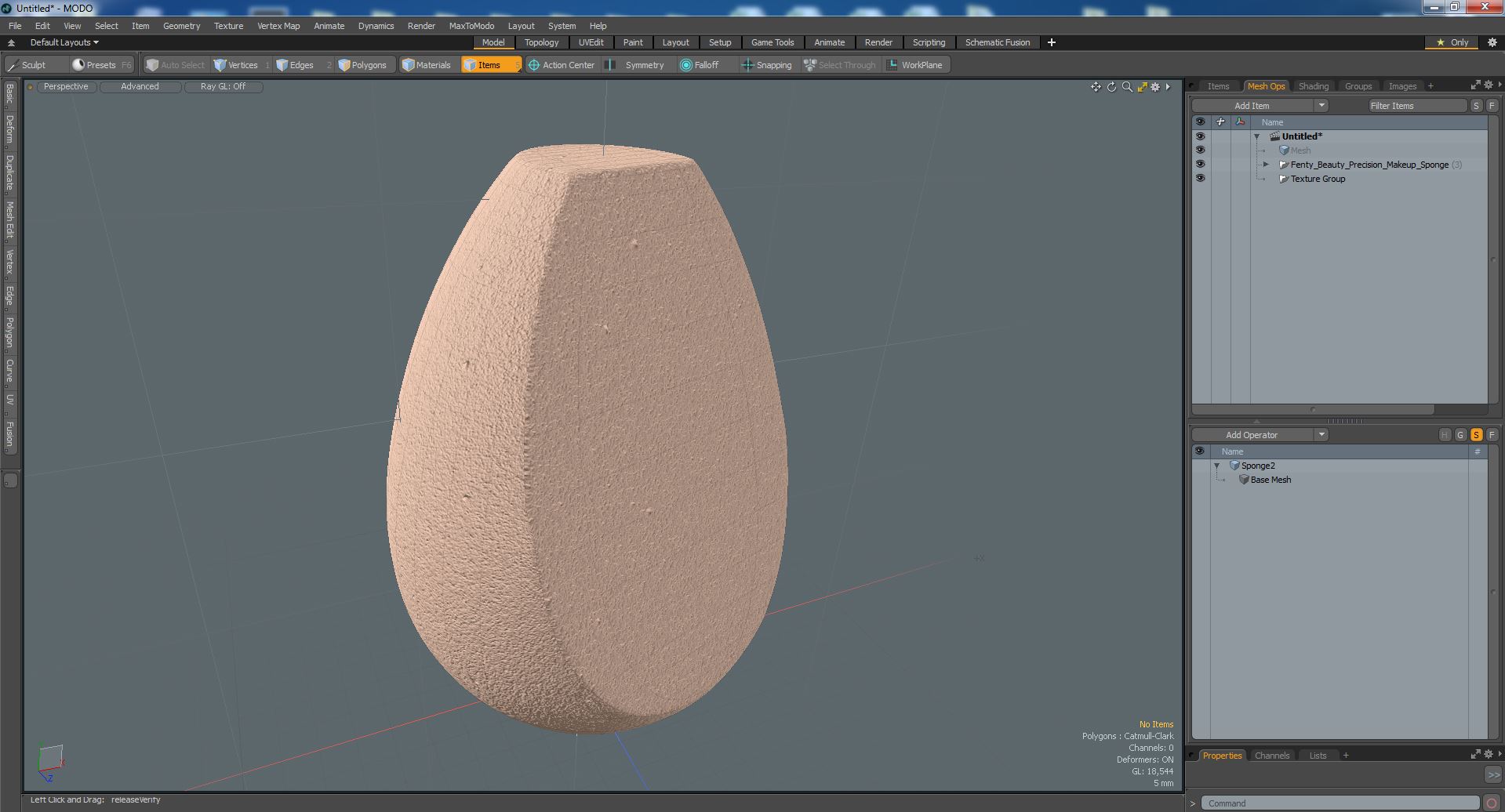 3D Fenty Beauty Precision Makeup Sponge