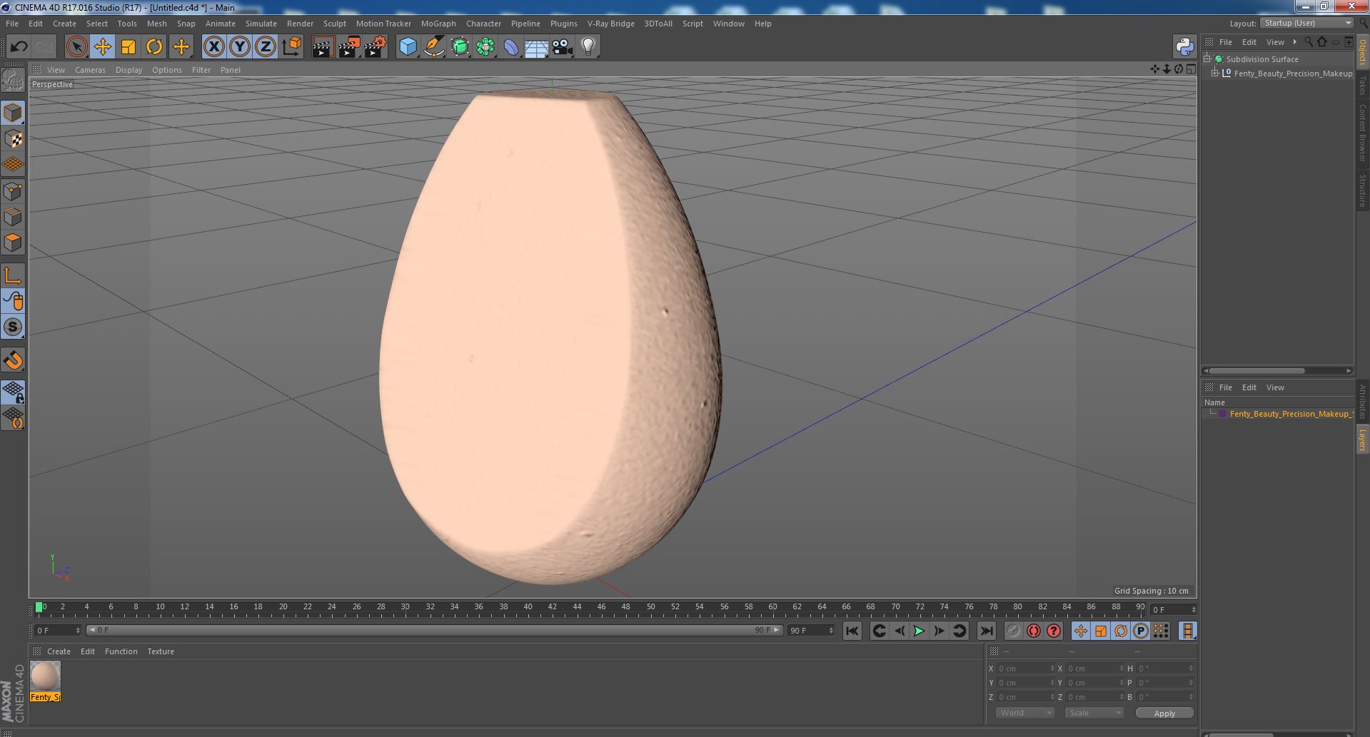 3D Fenty Beauty Precision Makeup Sponge