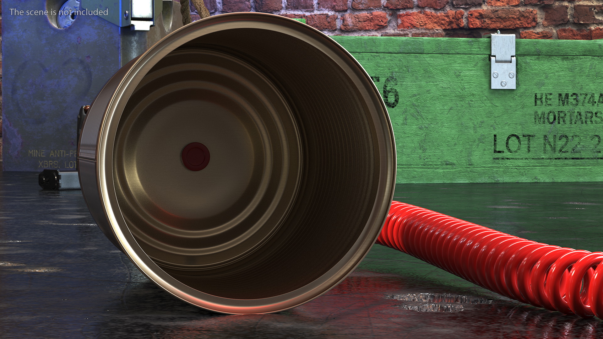 3D model Tin Can Phone with Coiled Cord