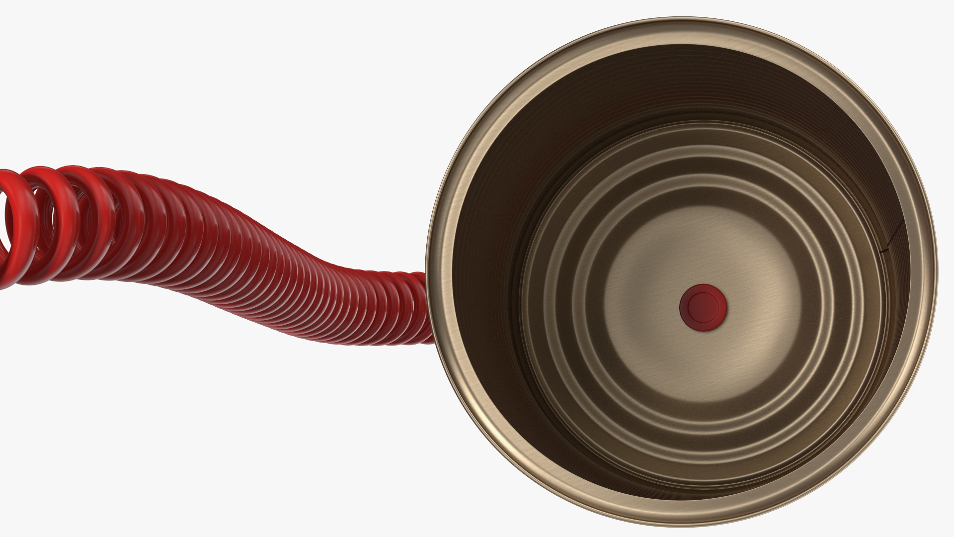 3D model Tin Can Phone with Coiled Cord