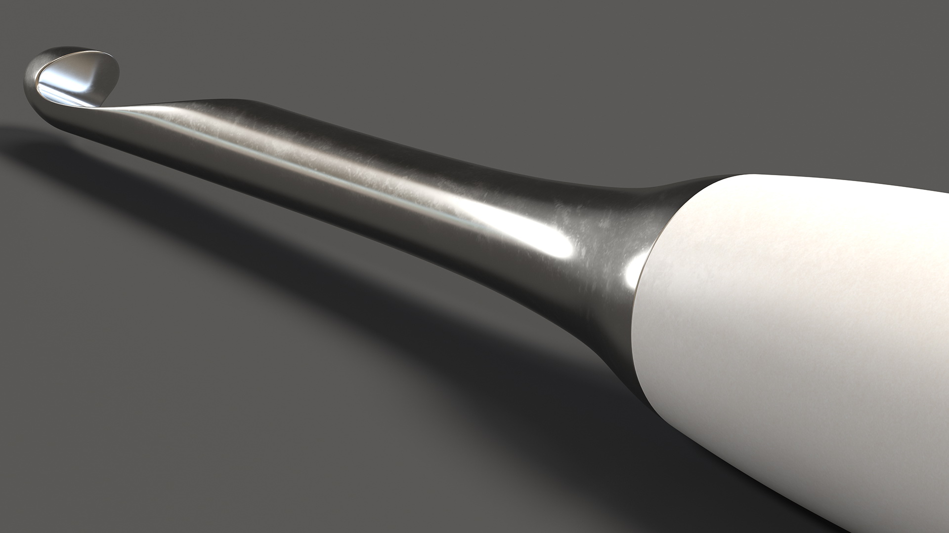 Crochet Hook with Plastic Handle 3D