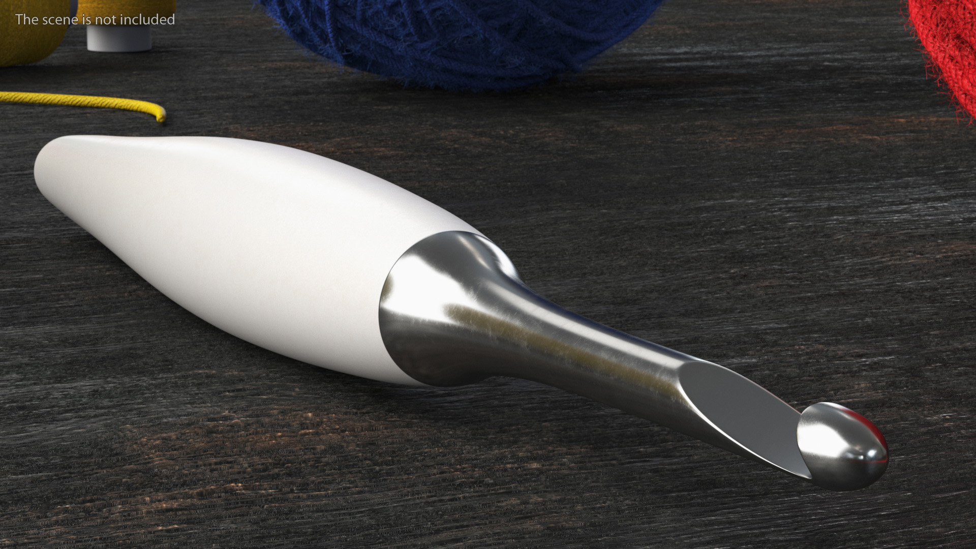 Crochet Hook with Plastic Handle 3D
