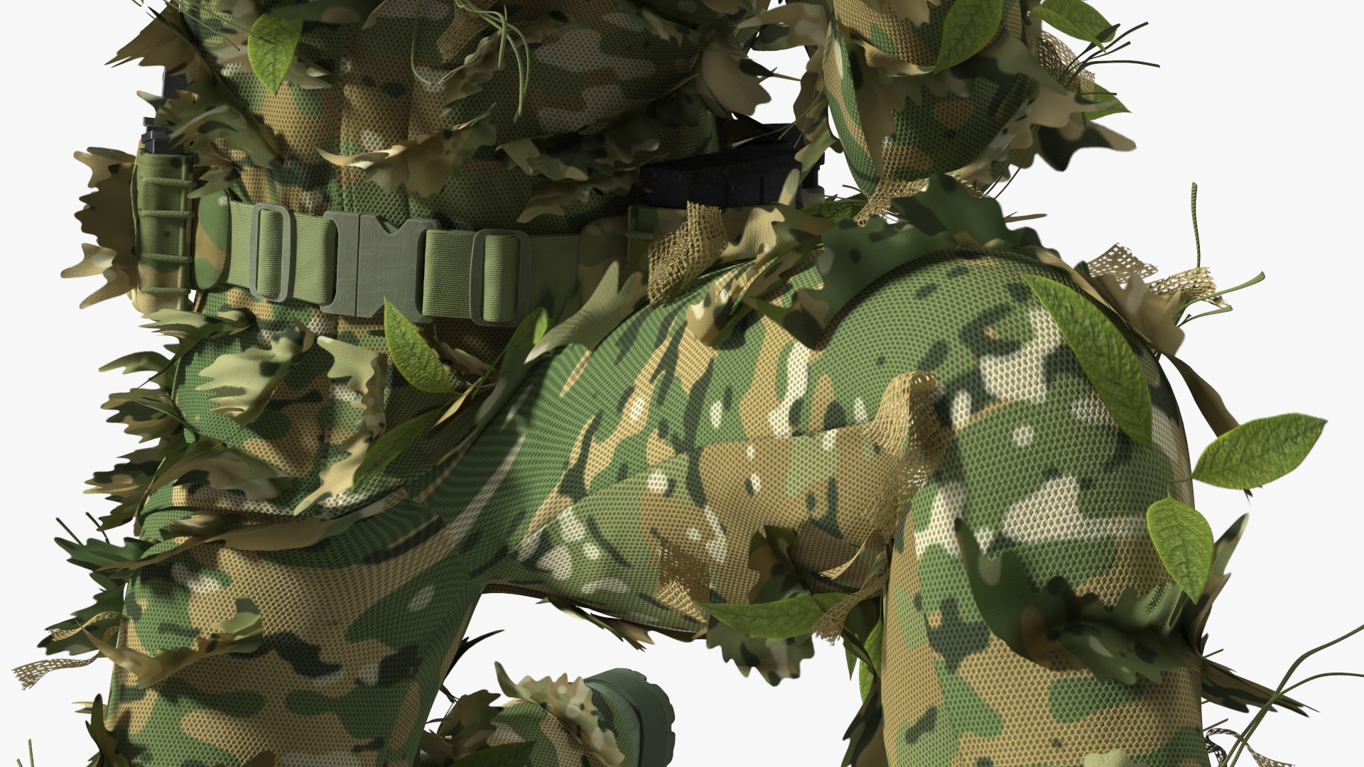 Sniper Kneeling Position 3D model