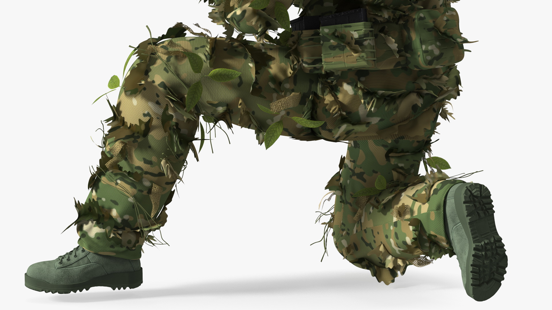 Sniper Kneeling Position 3D model