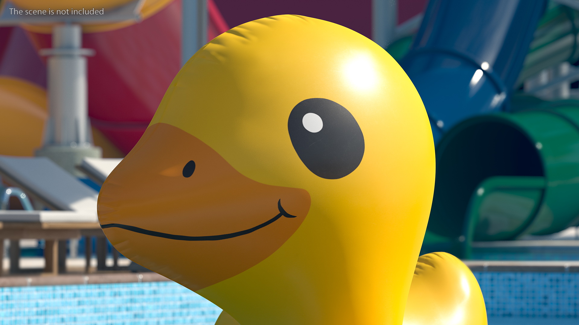 3D model Duck Island Float Pool Lounger
