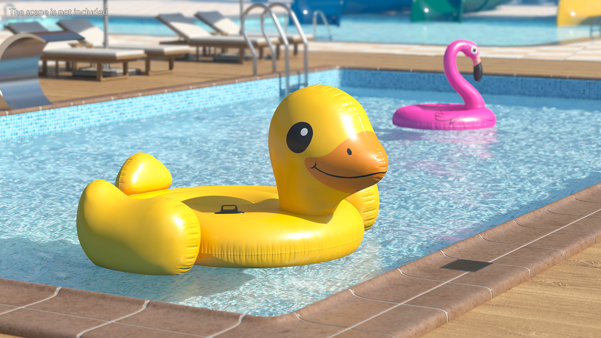 3D model Duck Island Float Pool Lounger
