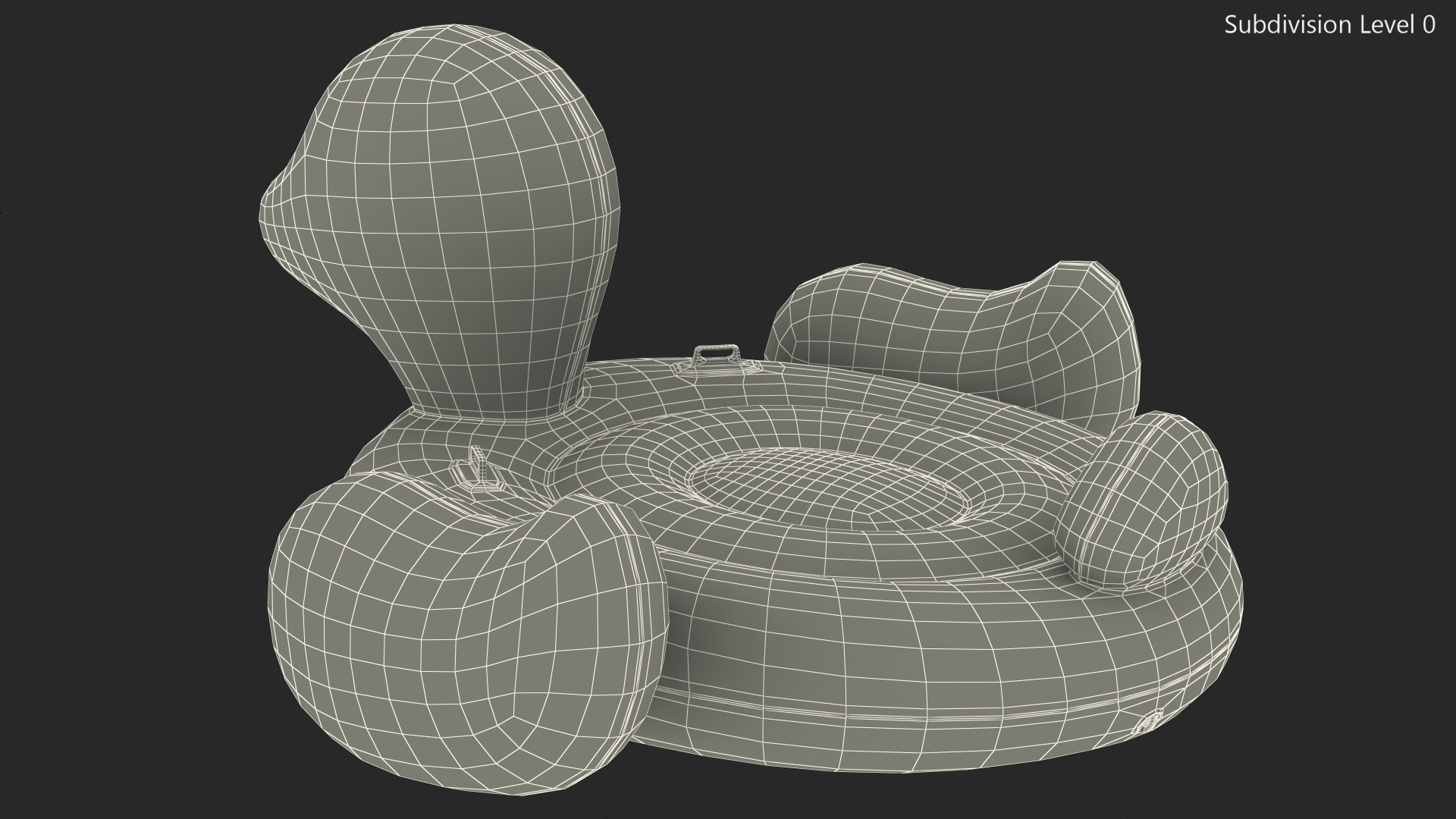 3D model Duck Island Float Pool Lounger