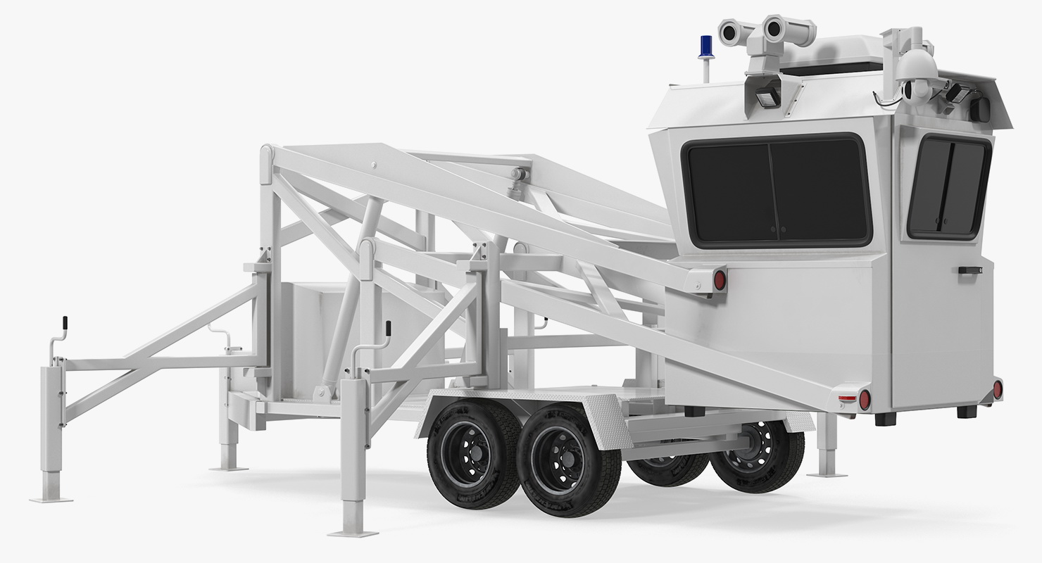 3D Mobile Skywatch Tower Folded model