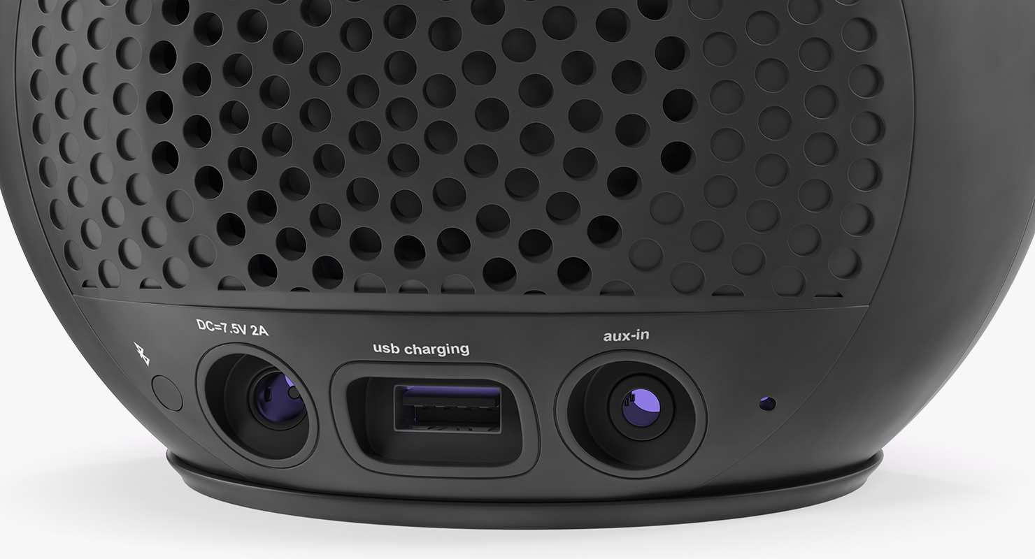 3D model iHome iBT29 Wireless Bluetooth Phaze Clock Radio Purple