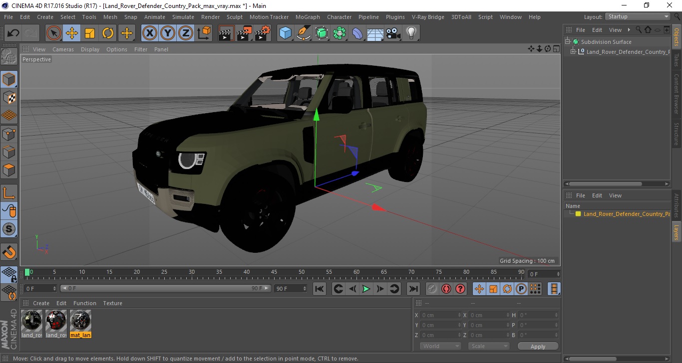Land Rover Defender Country Pack 3D