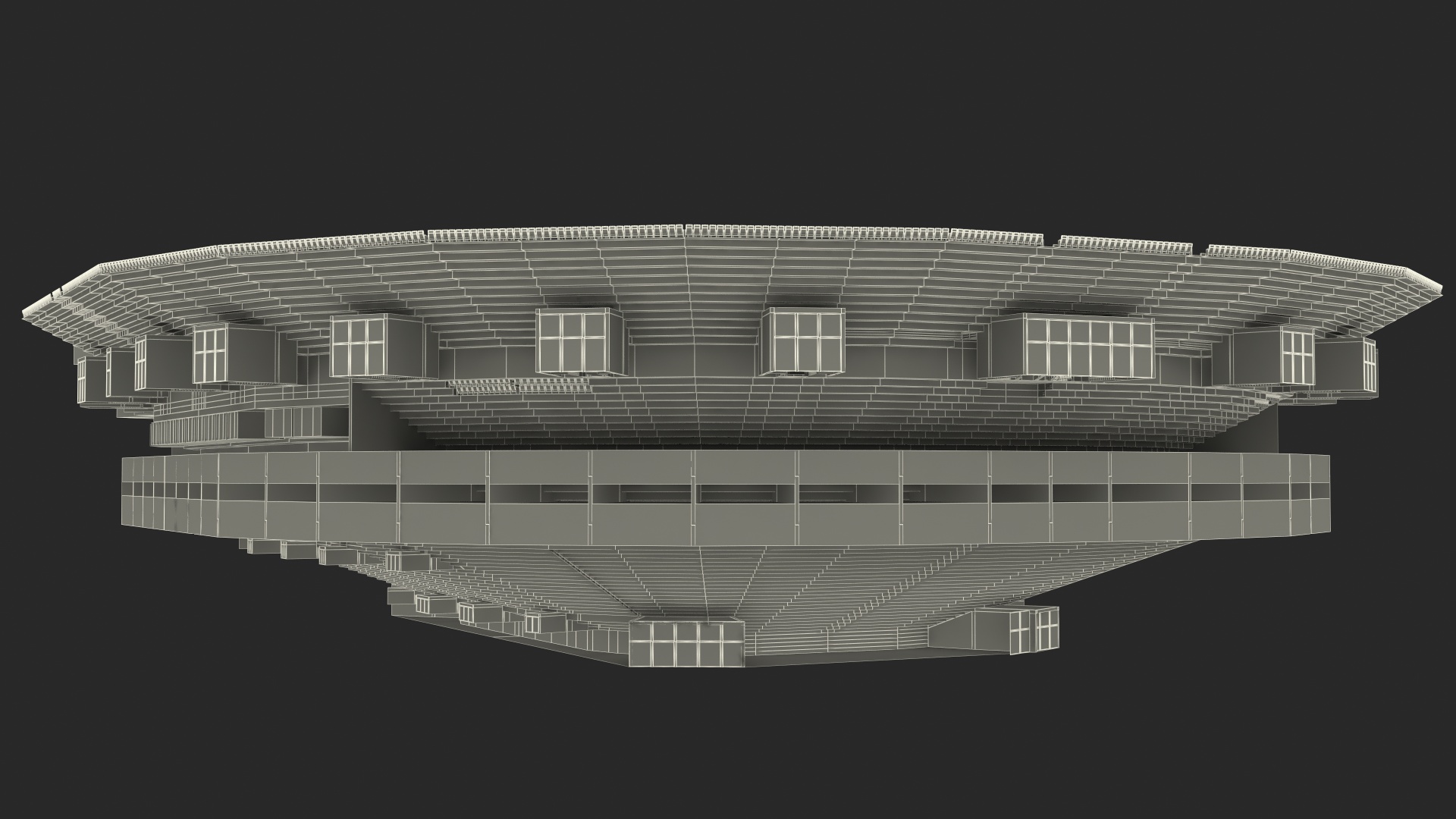 3D Basketball Indoor Arena model