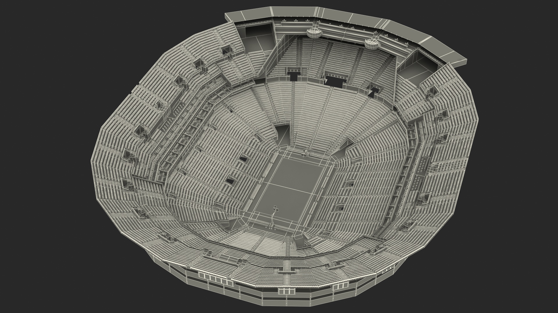 3D Basketball Indoor Arena model