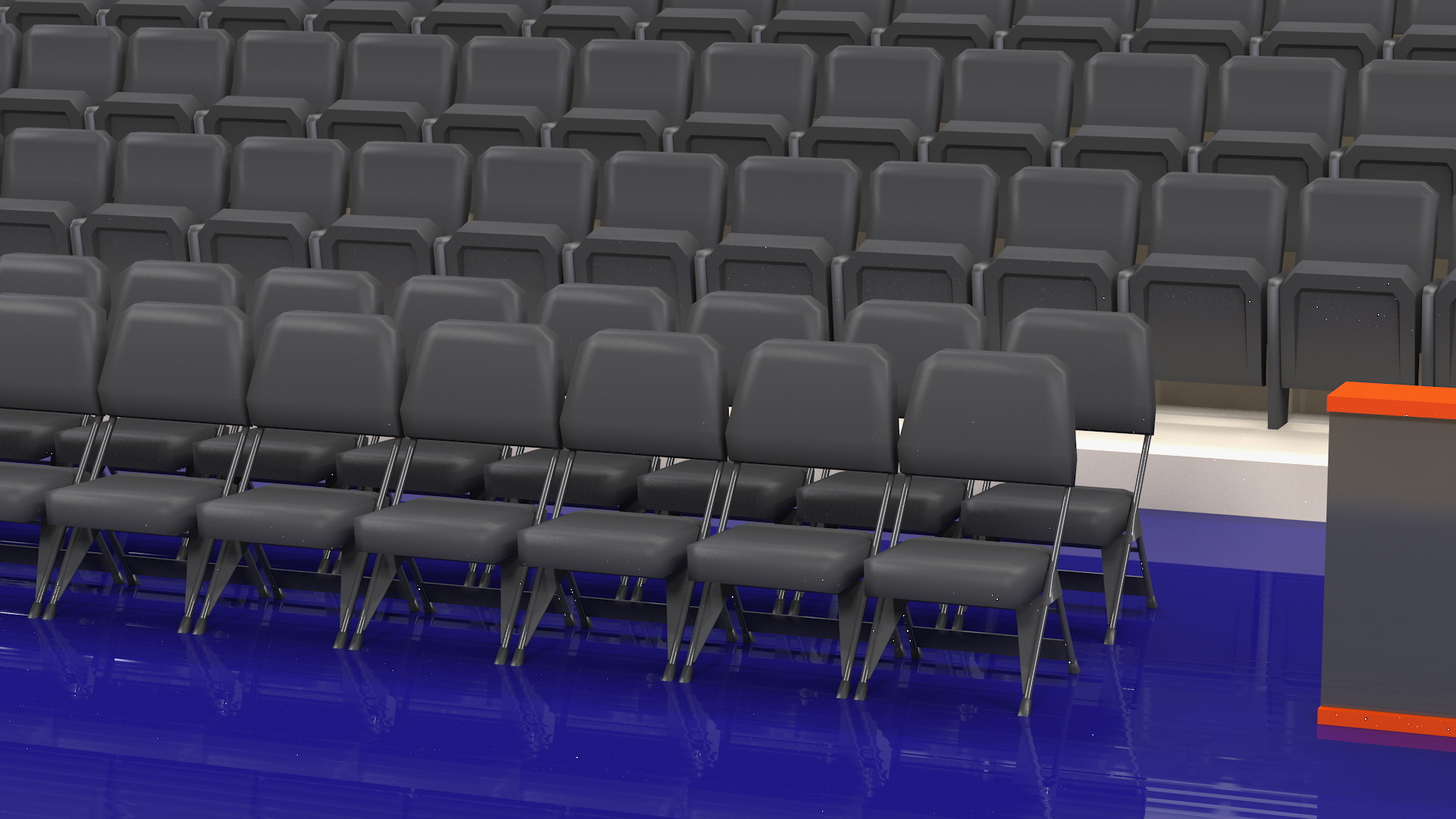 3D Basketball Indoor Arena model