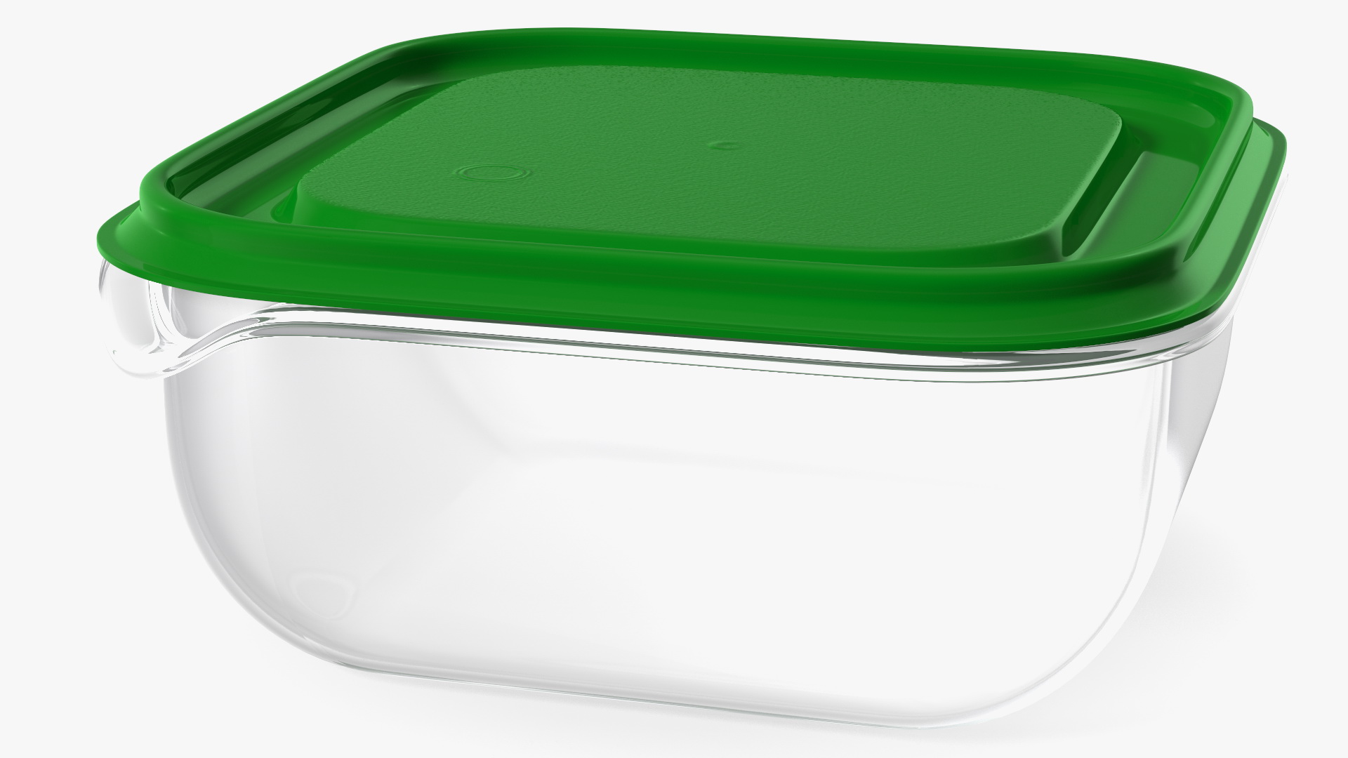3D Square Plastic Food Container with Lid model