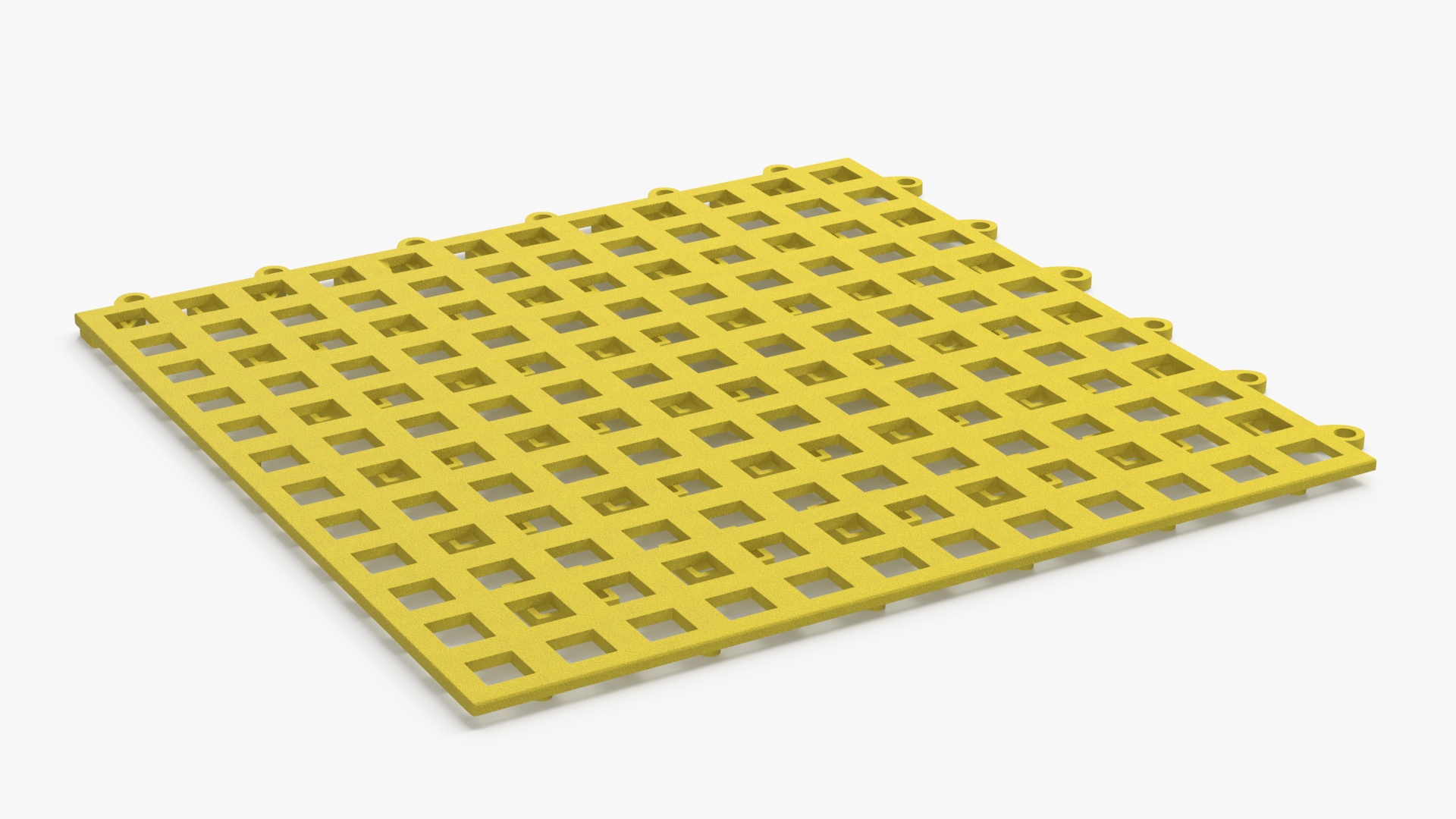3D model PVC Floor Mat Tile Yellow