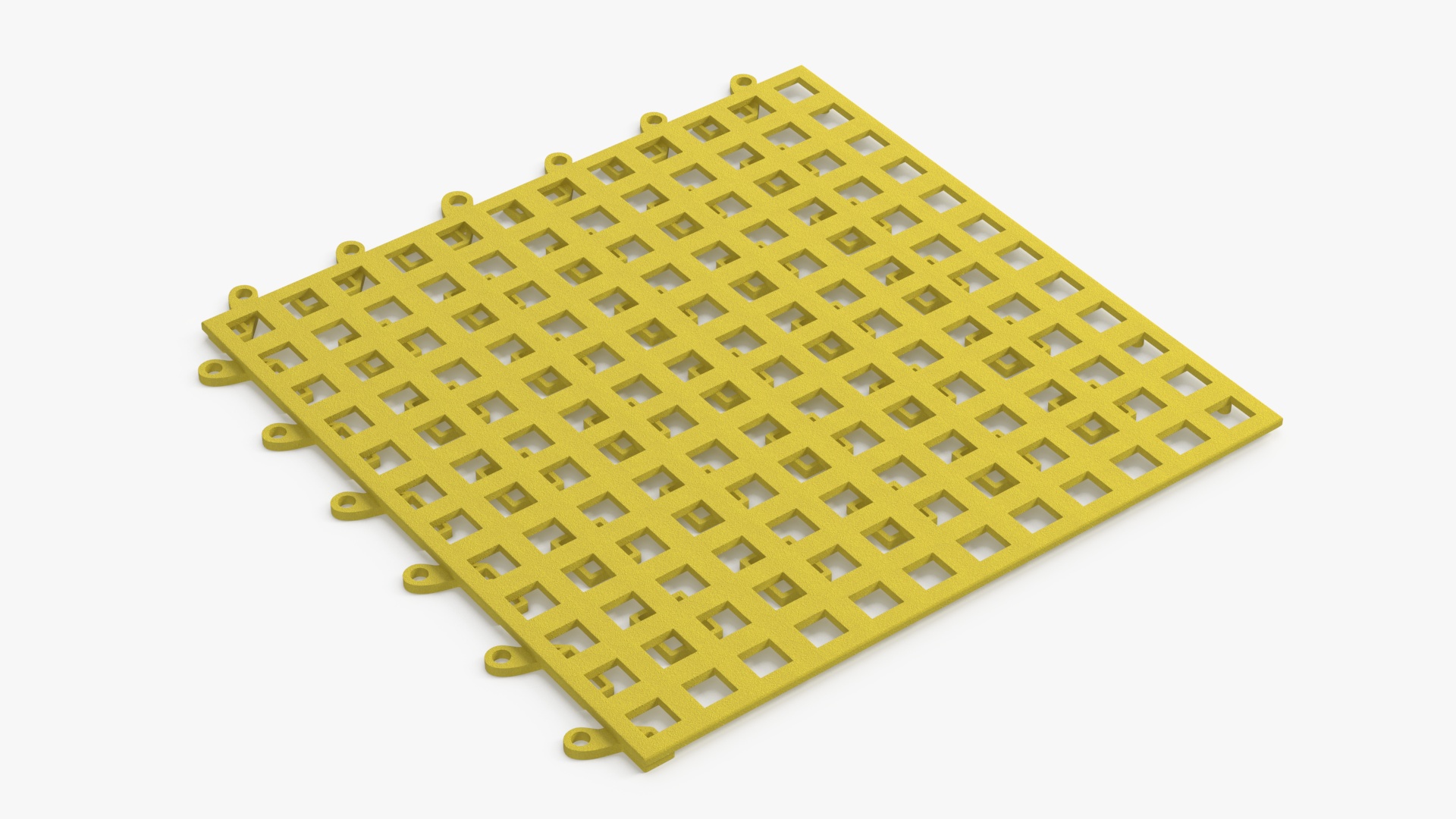 3D model PVC Floor Mat Tile Yellow