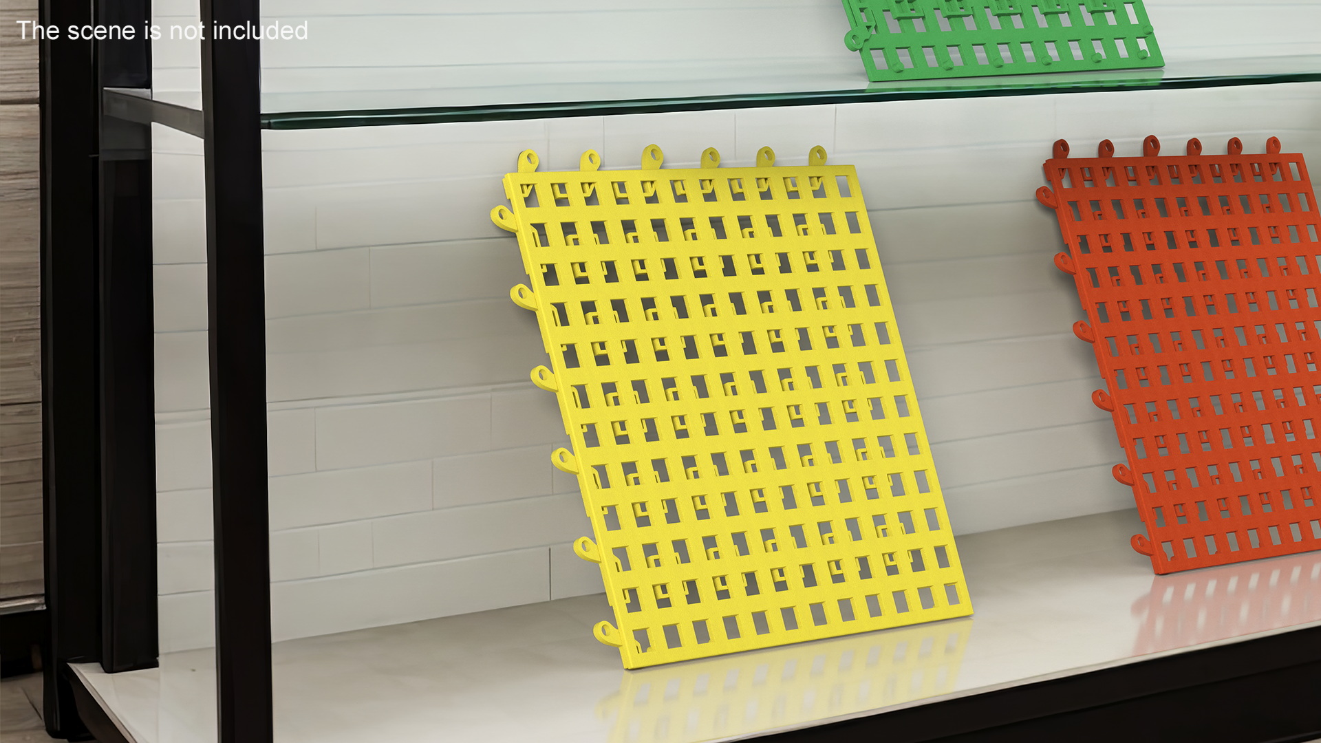 3D model PVC Floor Mat Tile Yellow