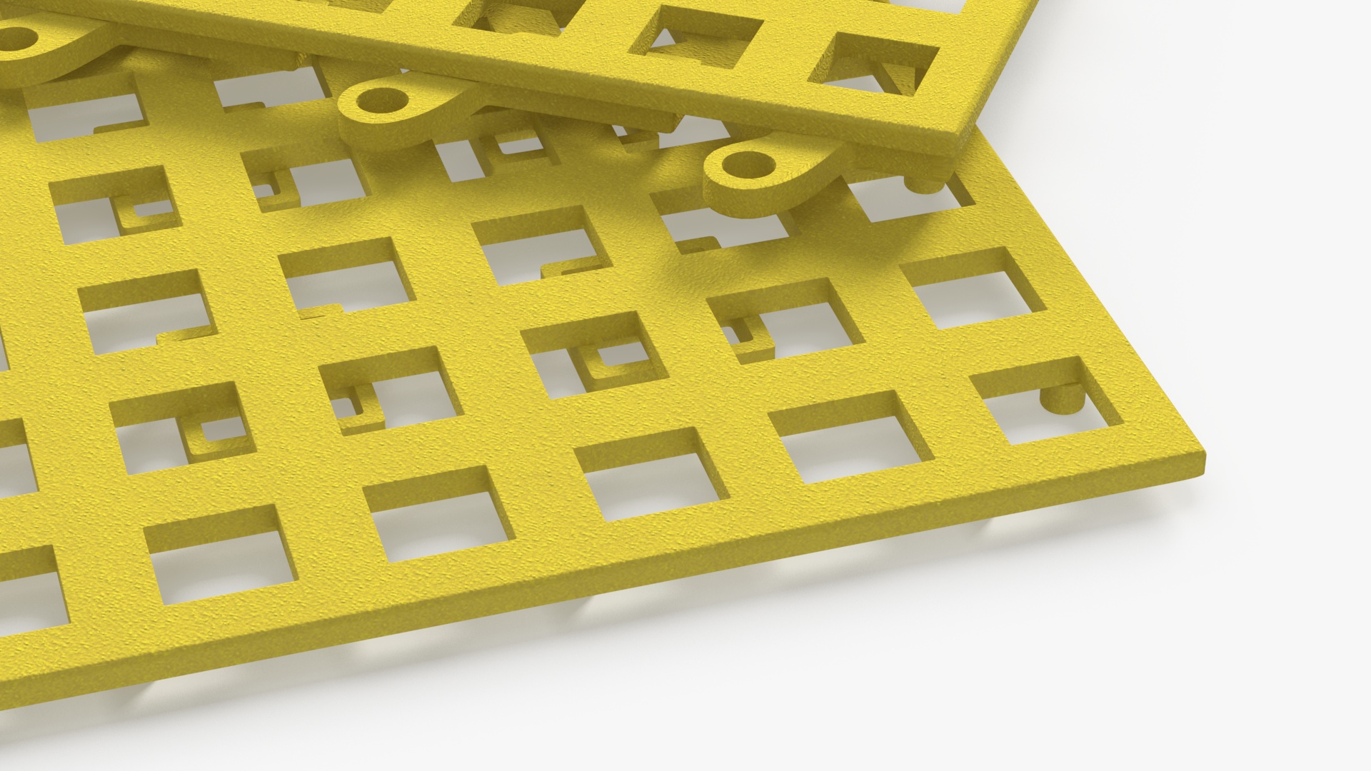 3D model PVC Floor Mat Tile Yellow