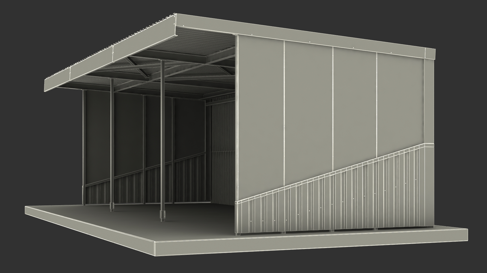 Sports Shelter 3D model