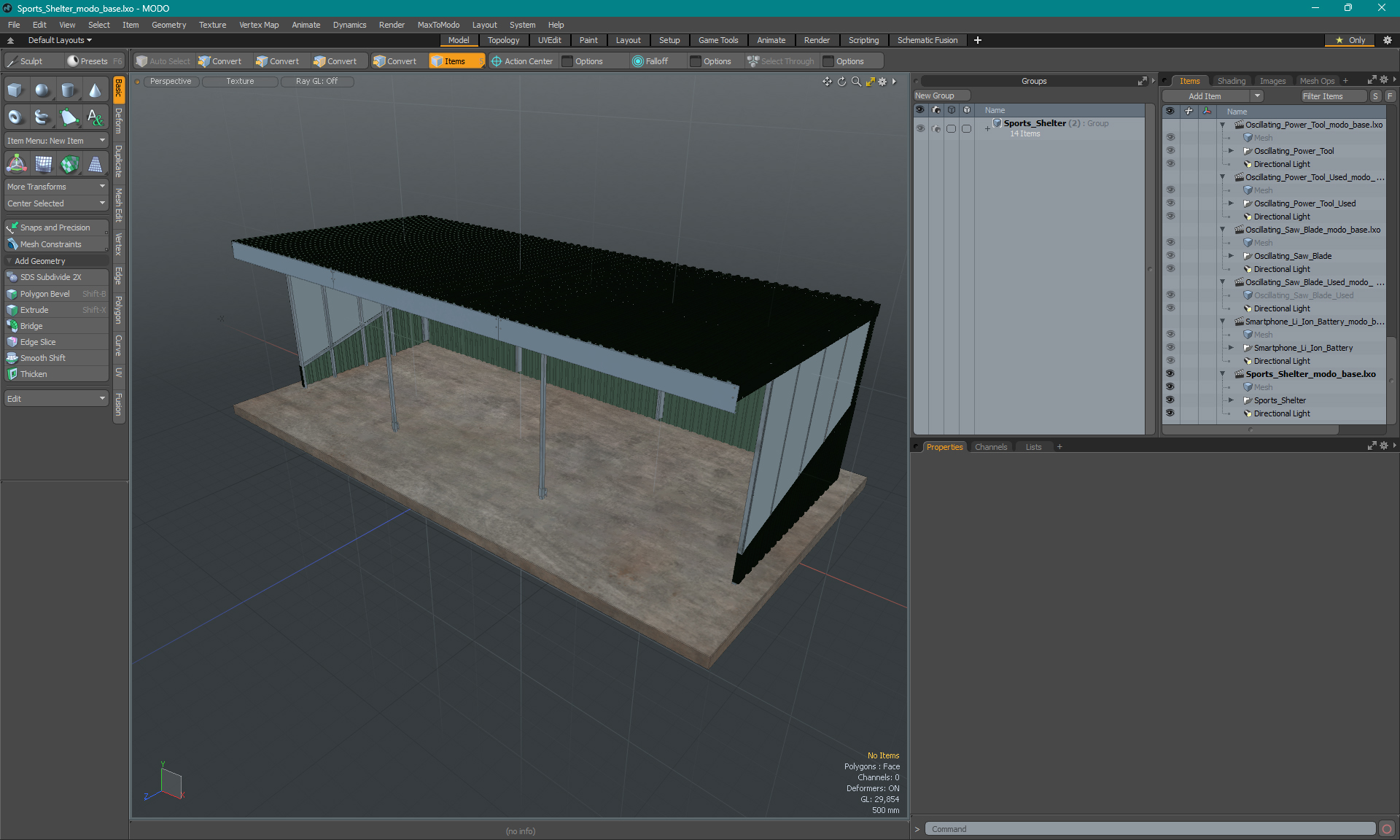 Sports Shelter 3D model
