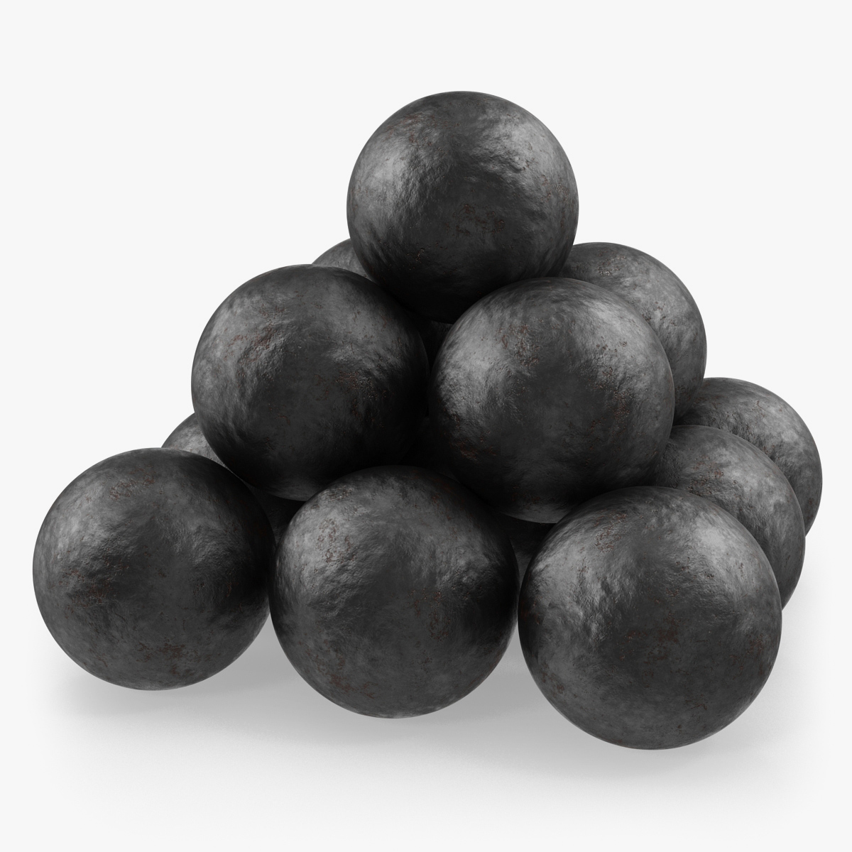 Old Cannonballs 3D Models