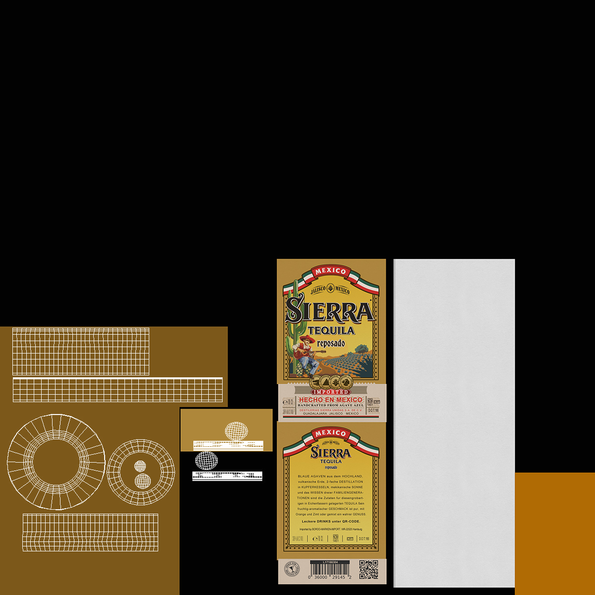 3D Sierra Tequila Salt Shaker
