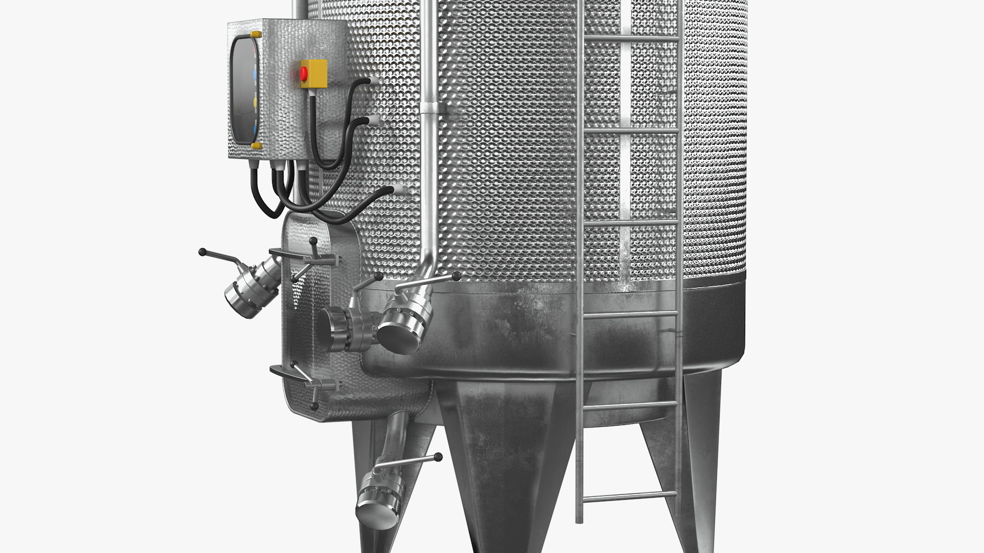 3D Stainless Steel Wine Fermentation Tank model