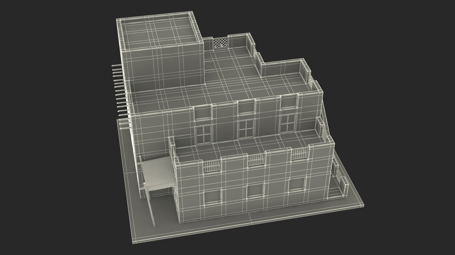Cartoon Middle Eastern Style Building 3D