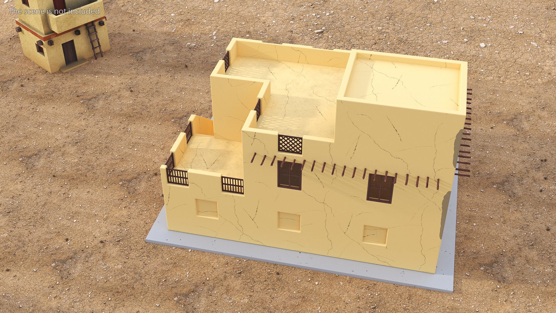 Cartoon Middle Eastern Style Building 3D
