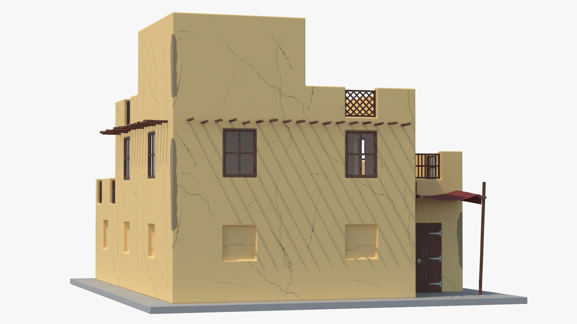 Cartoon Middle Eastern Style Building 3D