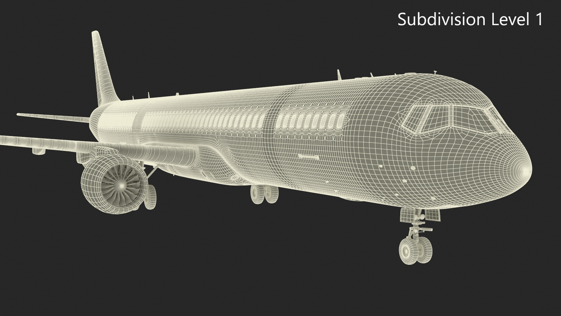3D model Passenger Jetliner Rigged