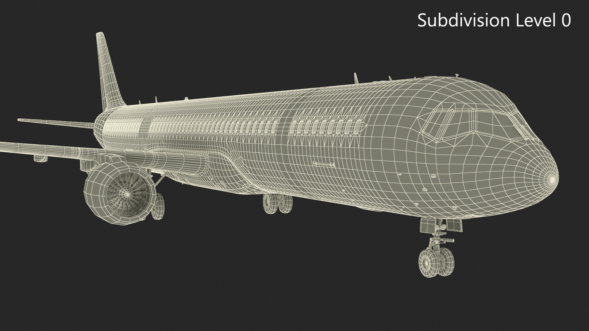 3D model Passenger Jetliner Rigged
