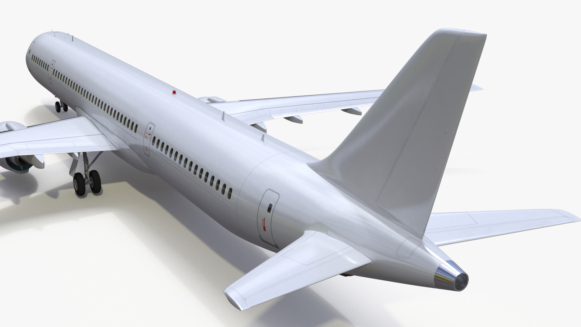 3D model Passenger Jetliner Rigged
