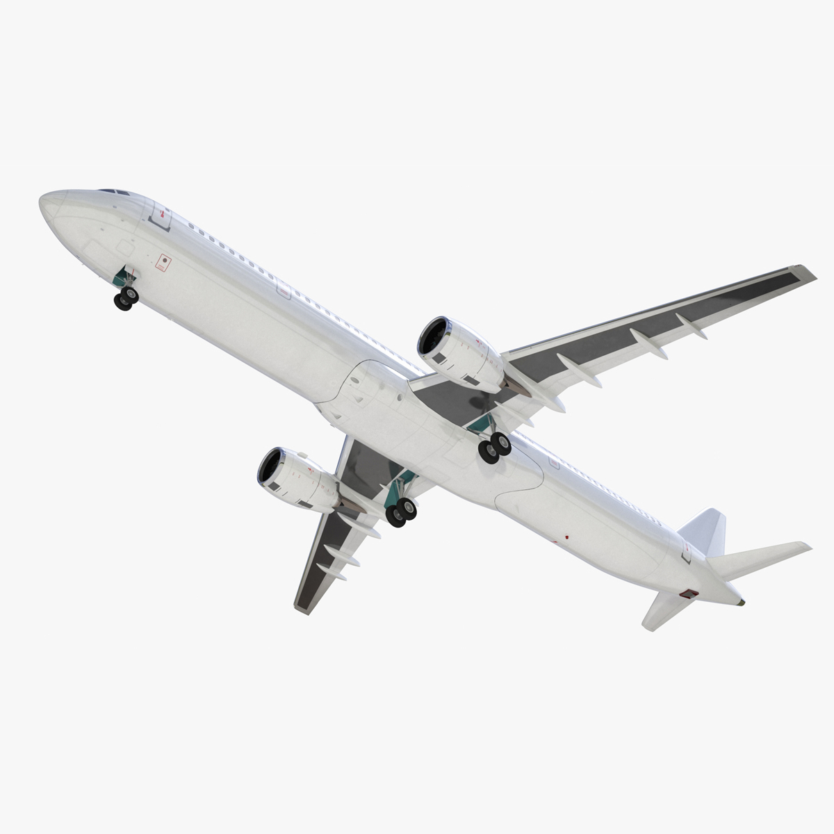 3D model Passenger Jetliner Rigged