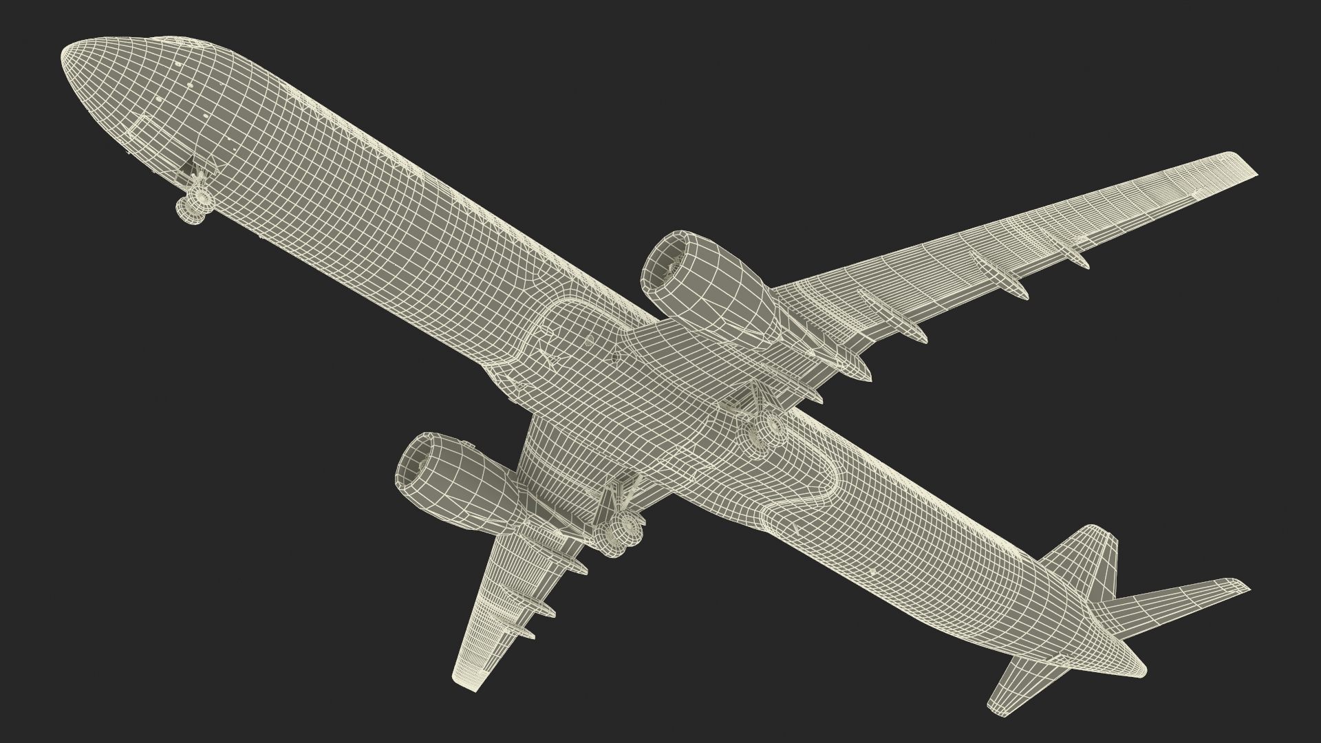 3D model Passenger Jetliner Rigged