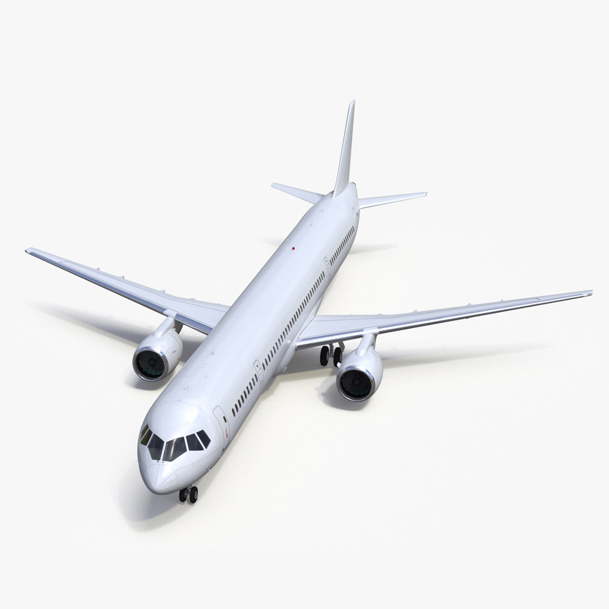 3D model Passenger Jetliner Rigged