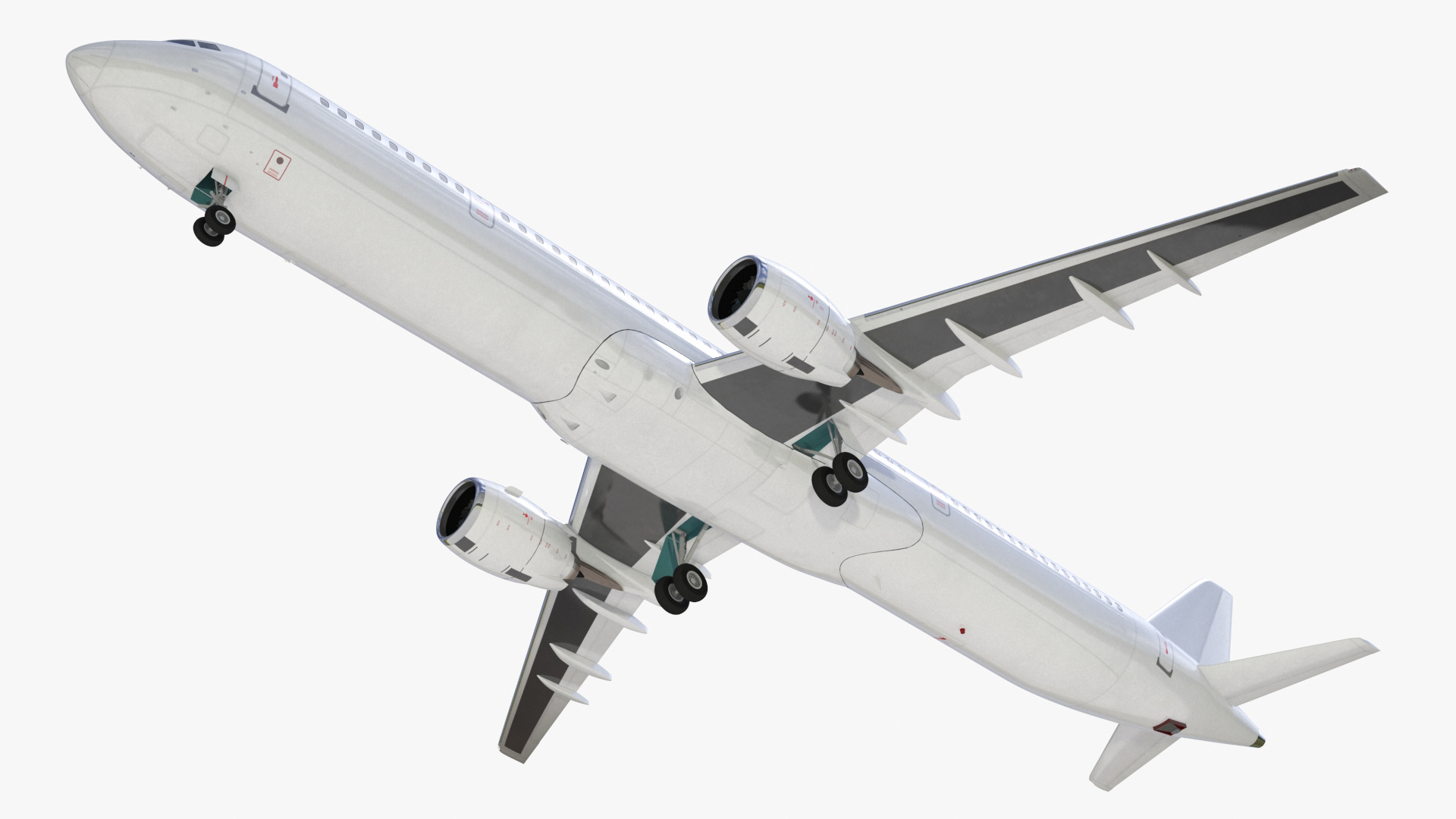 3D model Passenger Jetliner Rigged