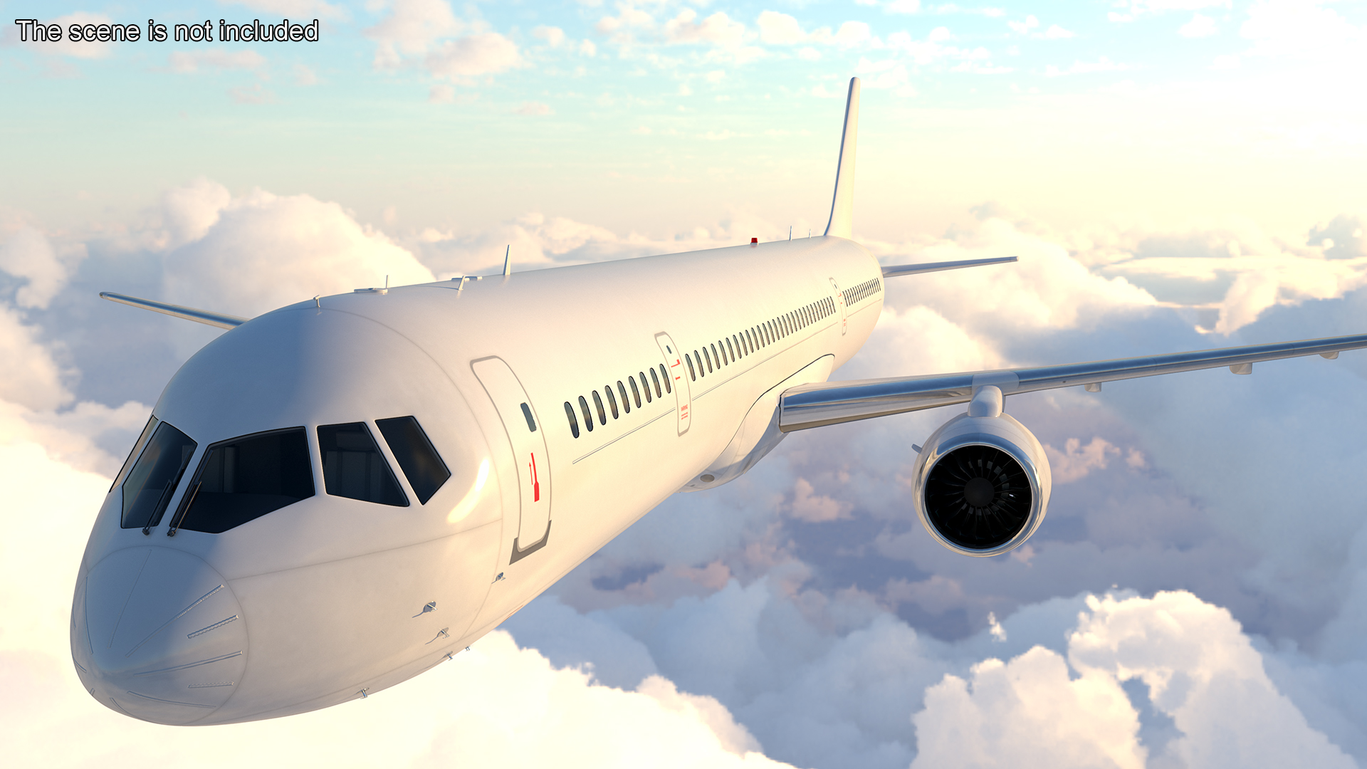 3D model Passenger Jetliner Rigged