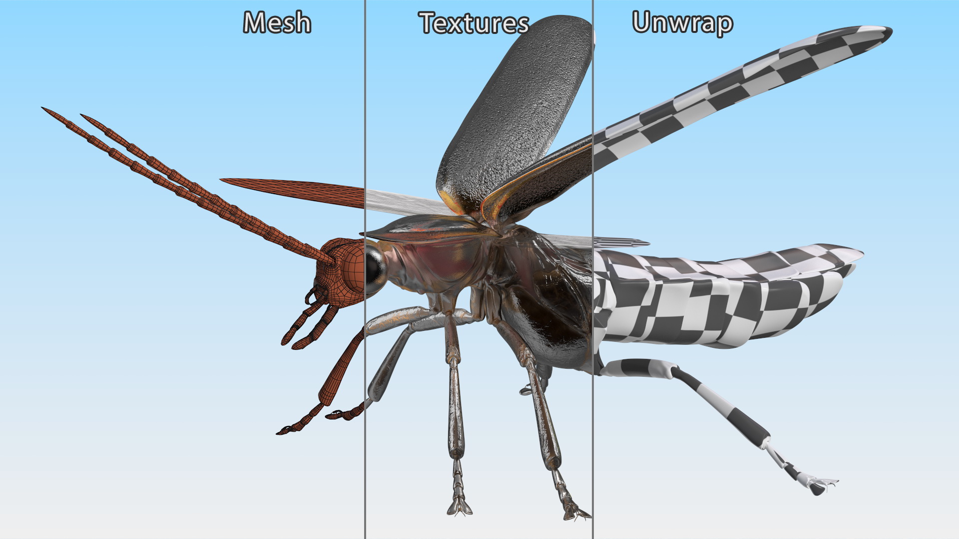 Eastern Firefly Glowing Basic Pose 3D model