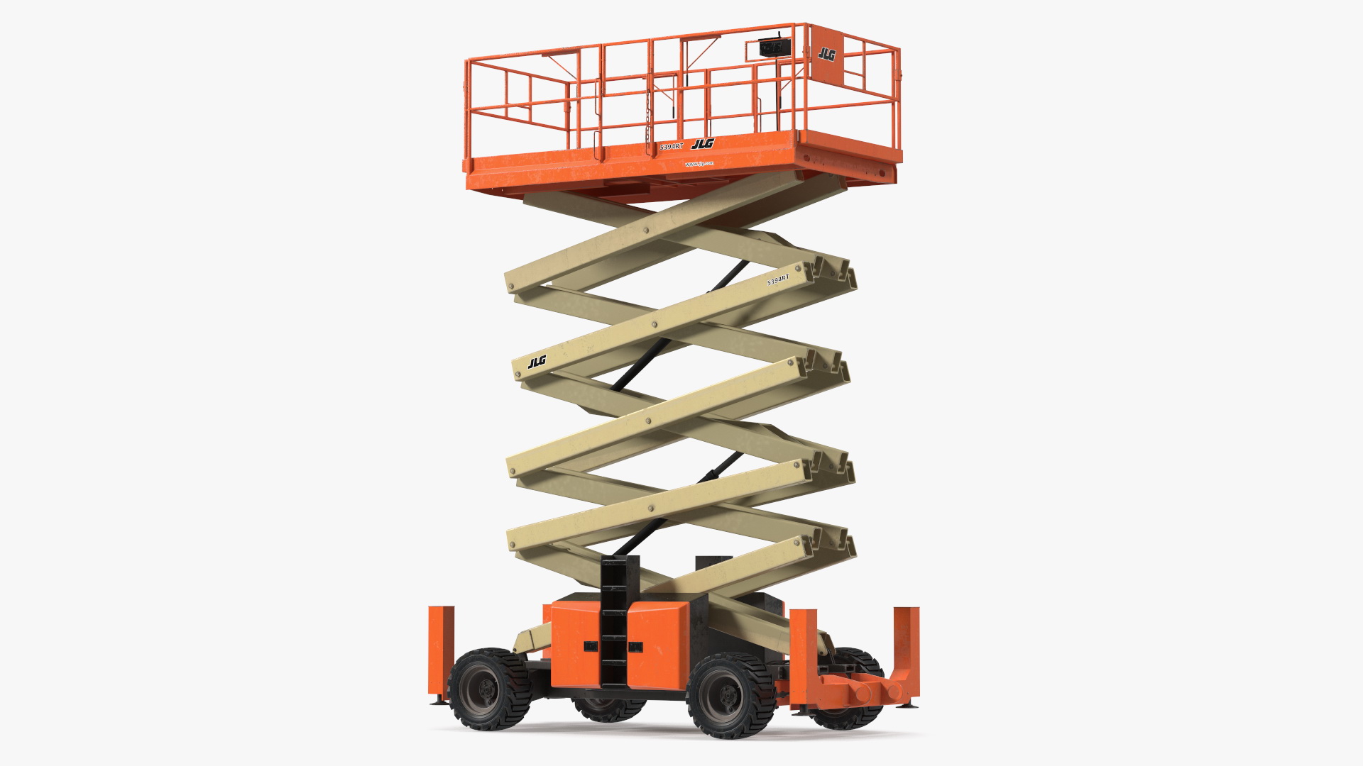 3D JLG Scissor Lift Working Position model