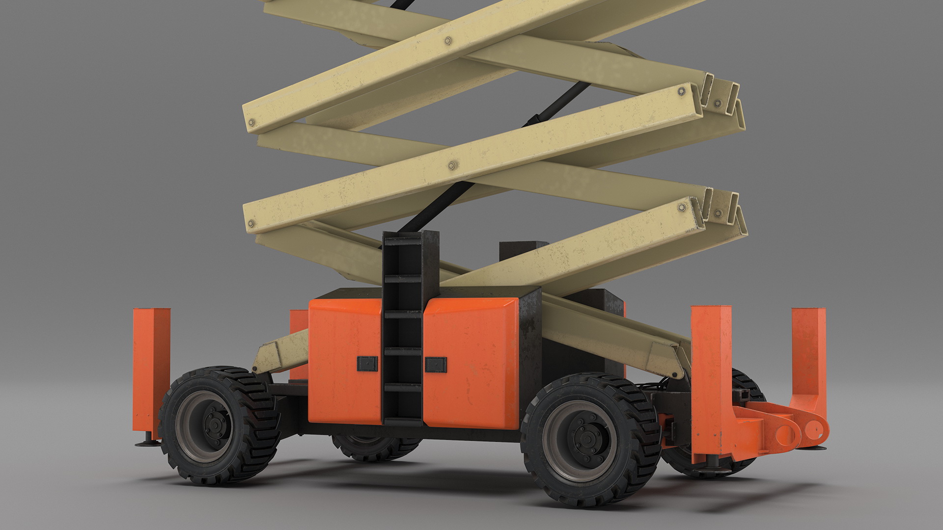 3D JLG Scissor Lift Working Position model