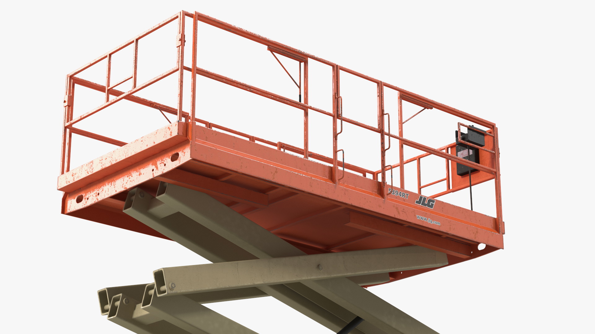 3D JLG Scissor Lift Working Position model